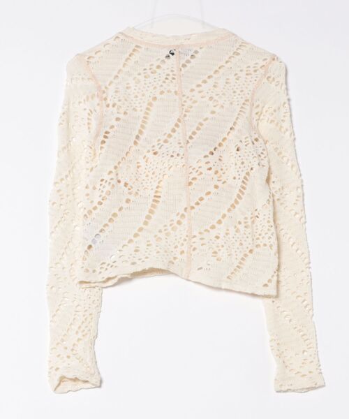 Desigual(デシグアル)の「クロシェレースTシャツ(Tシャツ/カットソー・レディース・ホワイト・XS/S/M/L/XL)」の2枚目の写真