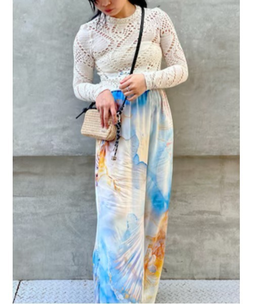 Desigual(デシグアル)の「クロシェレースTシャツ(Tシャツ/カットソー・レディース・ホワイト・XS/S/M/L/XL)」の1枚目の写真