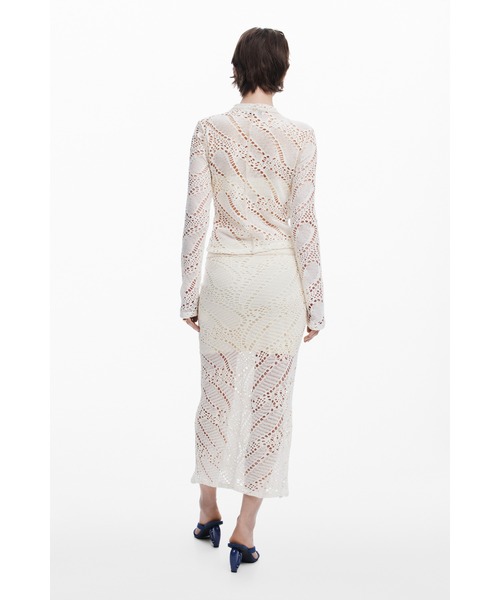 Desigual(デシグアル)の「クロシェレースTシャツ(Tシャツ/カットソー・レディース・ホワイト・XS/S/M/L/XL)」の5枚目の写真