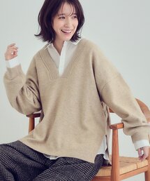 SHOO・LA・RUE | ふんわりやわらか変形Vネックニット(ニット/セーター)