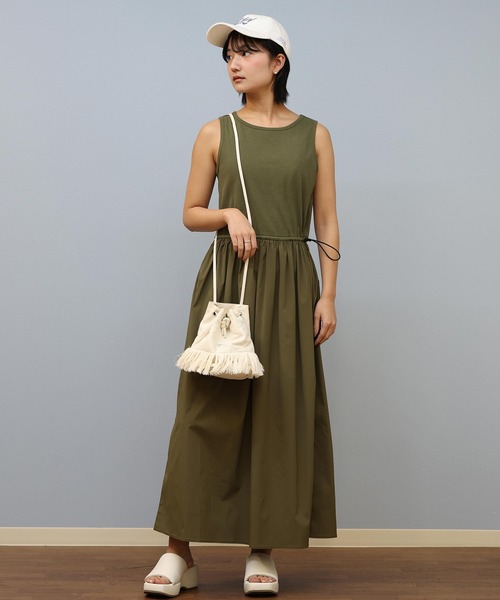 ムラサキスポーツ(ムラサキスポーツ)の「RIKKA FEMME/リッカファム ワンピース RF25SS24(ワンピース・レディース・ブラック/カーキ・FREE)」の15枚目の写真