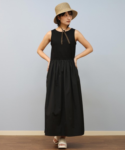 ムラサキスポーツ(ムラサキスポーツ)の「RIKKA FEMME/リッカファム ワンピース RF25SS24(ワンピース・レディース・ブラック/カーキ・FREE)」の4枚目の写真