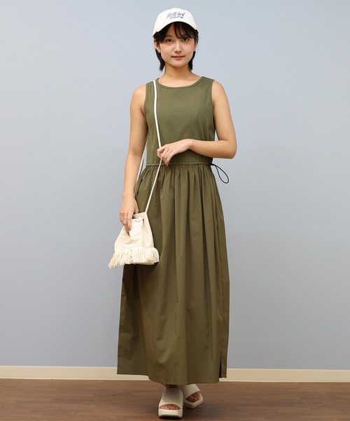 ムラサキスポーツ(ムラサキスポーツ)の「RIKKA FEMME/リッカファム ワンピース RF25SS24(ワンピース・レディース・ブラック/カーキ・FREE)」の11枚目の写真