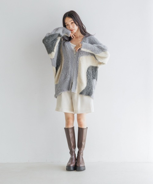 LOWRYS FARM（ローリーズファーム）の「ウールライクショートパンツ2 284372（その他パンツ・レディース・アイボリー/チャコールグレー/ブラック・FREE）」の5枚目の写真