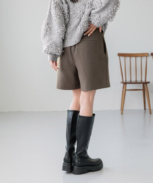 LOWRYS FARM（ローリーズファーム）の「ウールライクショートパンツ2 284372（その他パンツ・レディース・アイボリー/チャコールグレー/ブラック・FREE）」の15枚目の写真