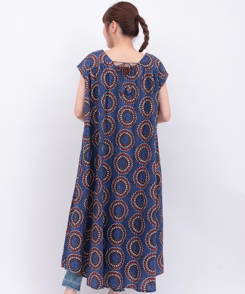 ルチル様　アフリカン　ワンピース Shanti Shanti アフリカンプレーンワンピース【WEB限定