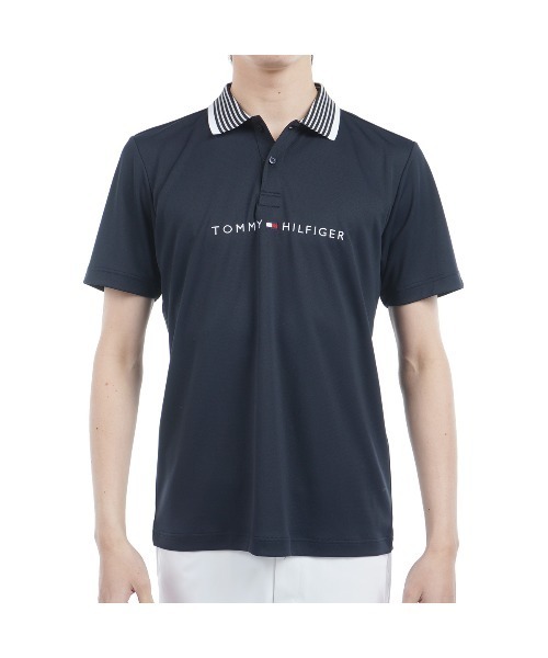 TOMMY HILFIGER GOLF（トミー ヒルフィガー ゴルフ）の「ｴｯｾﾝｼｬﾙｽﾄﾗｲﾌﾟｶﾗｰ 半袖ﾎﾟﾛ（ポロシャツ・メンズ・ホワイト/ピンク/レッド/ライム/ブラック/ネイビー・L/3L/LL/M）」の4枚目の写真