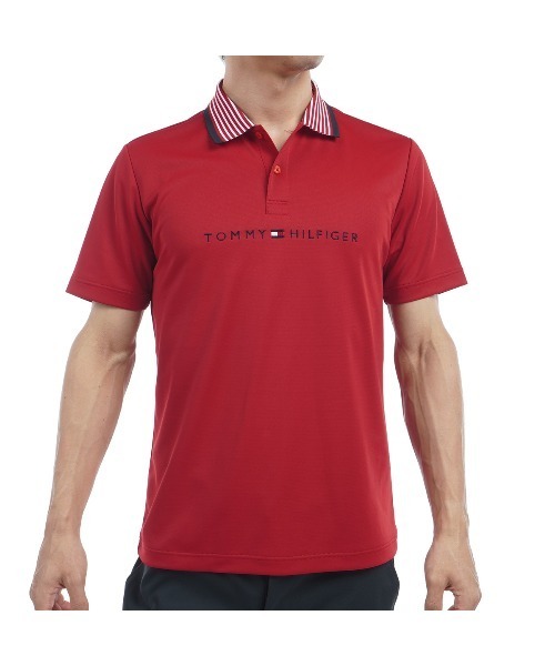 TOMMY HILFIGER GOLF（トミー ヒルフィガー ゴルフ）の「ｴｯｾﾝｼｬﾙｽﾄﾗｲﾌﾟｶﾗｰ 半袖ﾎﾟﾛ（ポロシャツ・メンズ・ホワイト/ピンク/レッド/ライム/ブラック/ネイビー・L/3L/LL/M）」の6枚目の写真