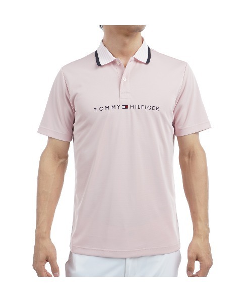 TOMMY HILFIGER GOLF（トミー ヒルフィガー ゴルフ）の「ｴｯｾﾝｼｬﾙｽﾄﾗｲﾌﾟｶﾗｰ 半袖ﾎﾟﾛ（ポロシャツ・メンズ・ホワイト/ピンク/レッド/ライム/ブラック/ネイビー・L/3L/LL/M）」の5枚目の写真