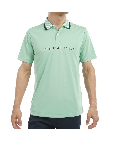 TOMMY HILFIGER GOLF（トミー ヒルフィガー ゴルフ）の「ｴｯｾﾝｼｬﾙｽﾄﾗｲﾌﾟｶﾗｰ 半袖ﾎﾟﾛ（ポロシャツ・メンズ・ホワイト/ピンク/レッド/ライム/ブラック/ネイビー・L/3L/LL/M）」の3枚目の写真