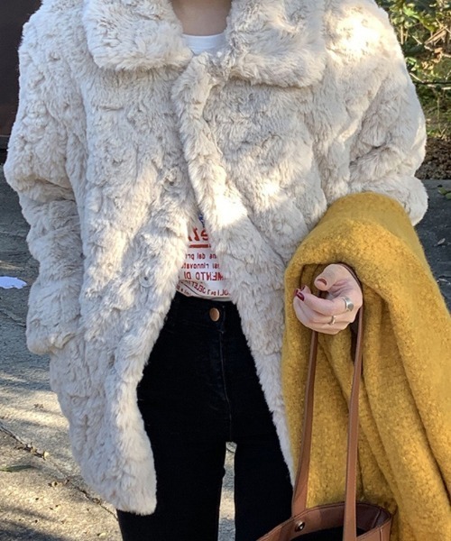 セール】もこもこ フェイクファー コート（その他アウター）｜Ritzy