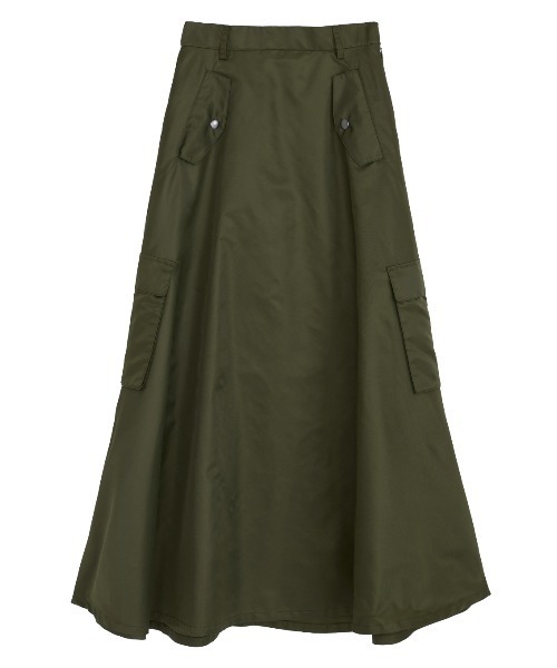 MILITARY SATIN FLARE SKIRT（スカート）｜Ameri（アメリ）の
