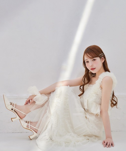 one after another NICE CLAUP（ワンアフターアナザーナイスクラップ）の「【tulle collection】チュールロングスカート（スカート・レディース・ブラウン/アイボリー/ベージュ・FREE）」の21枚目の写真