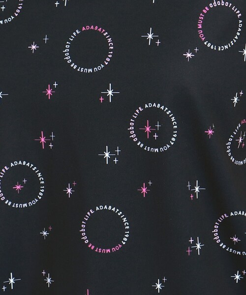 adabat（アダバット）の「UVカット ロゴドットプリント長袖モックネックT（Tシャツ/カットソー・レディース・ホワイト系1/ネイビー系・36/42/38/40）」の11枚目の写真