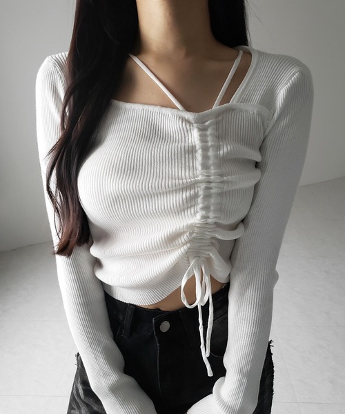 セール】【 MINAMIさん着用 】【 3color 】ダブルストラップ