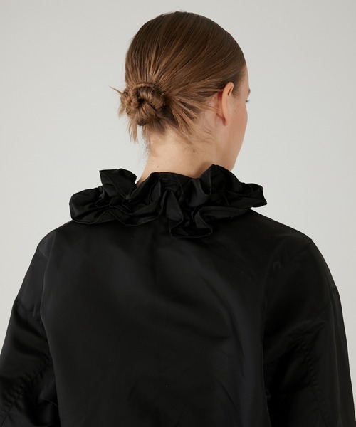 CLEL MA1 ma1 ブラックL CLEL】Jacquard Lace MA-1 Blouson / ジャガードレースMA-1