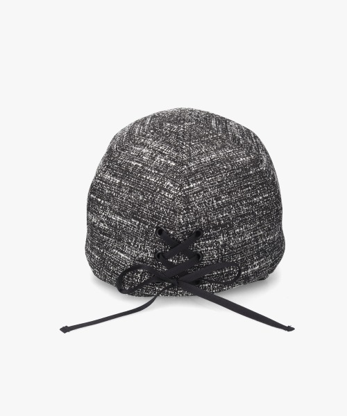 Chapeau d' O Slub Tweed Cap | 57.5cm(75) BLACK (01