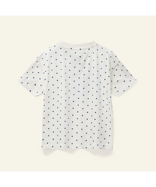 Wynken（ウィンケン）の「Wynken / ドット柄ウインクTシャツ（Tシャツ/カットソー・キッズ・オフホワイト・2Y/4Y/6Y/8Y）」の2枚目の写真