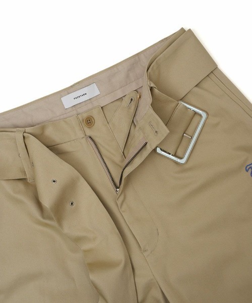 FACETASM（ファセッタズム）の「【FACETASM / ファセッタズム】BELTED BIG HEART PANTS / ベージュ [NAT-PT-U0（チノパンツ・メンズ・ベージュ・3/4）」の3枚目の写真