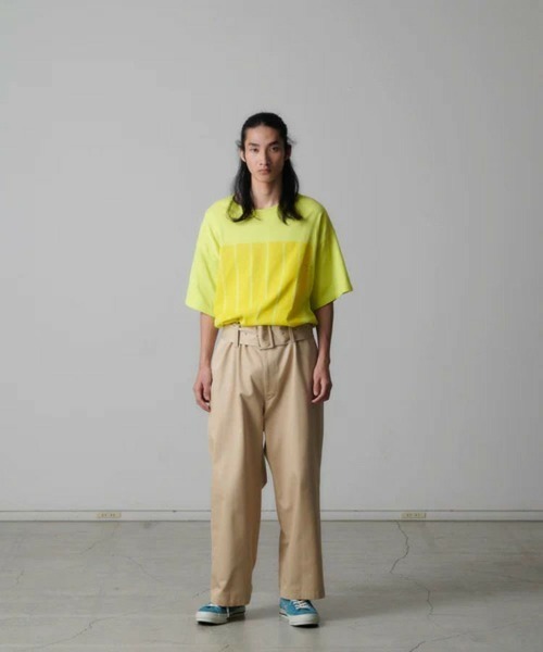 FACETASM（ファセッタズム）の「【FACETASM / ファセッタズム】BELTED BIG HEART PANTS / ベージュ [NAT-PT-U0（チノパンツ・メンズ・ベージュ・3/4）」の9枚目の写真