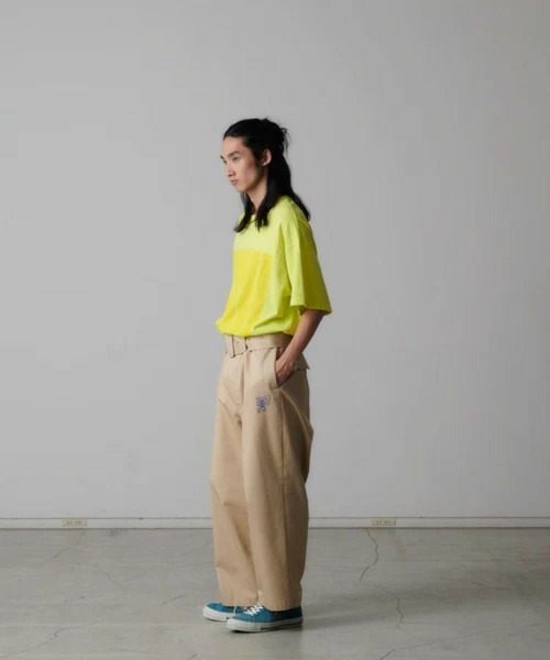 FACETASM（ファセッタズム）の「【FACETASM / ファセッタズム】BELTED BIG HEART PANTS / ベージュ [NAT-PT-U0（チノパンツ・メンズ・ベージュ・3/4）」の8枚目の写真