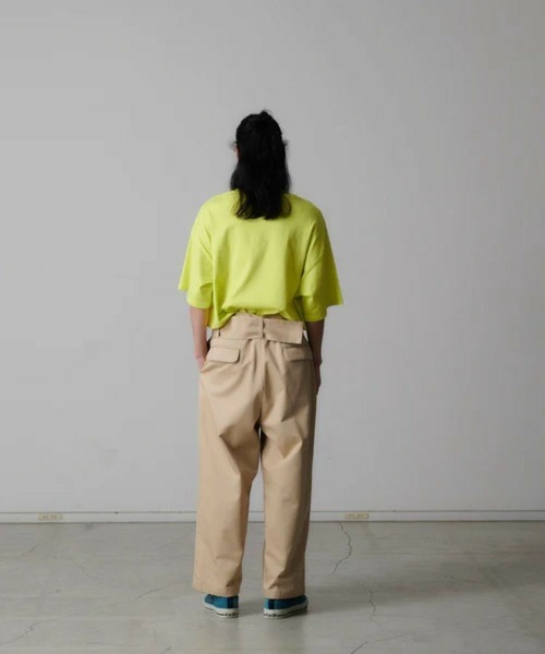 FACETASM（ファセッタズム）の「【FACETASM / ファセッタズム】BELTED BIG HEART PANTS / ベージュ [NAT-PT-U0（チノパンツ・メンズ・ベージュ・3/4）」の7枚目の写真
