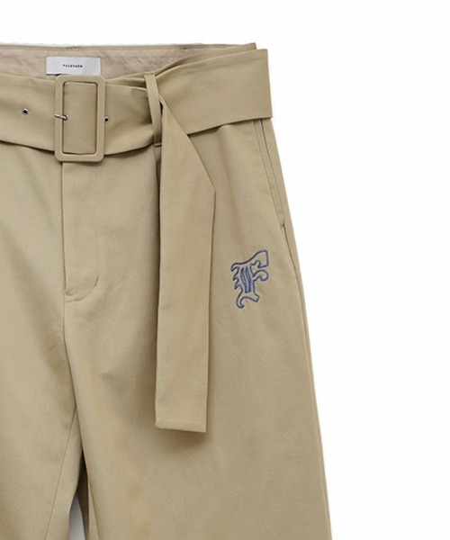 FACETASM（ファセッタズム）の「【FACETASM / ファセッタズム】BELTED BIG HEART PANTS / ベージュ [NAT-PT-U0（チノパンツ・メンズ・ベージュ・3/4）」の5枚目の写真