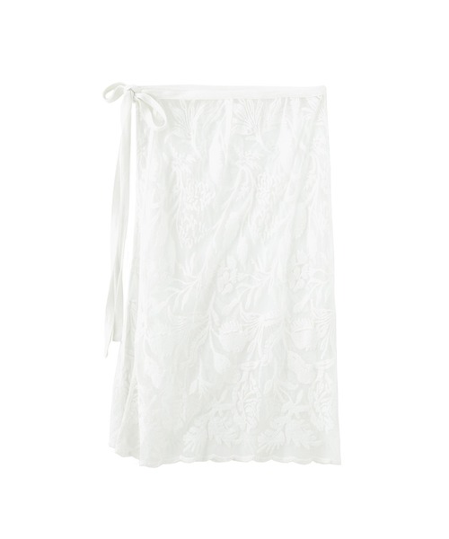 ROSE BUD(ローズバッド)の「INDIA LACE LAP SKIRT(スカート・レディース・ブラック/ホワイト/ブラウン・ONE SIZE)」の4枚目の写真