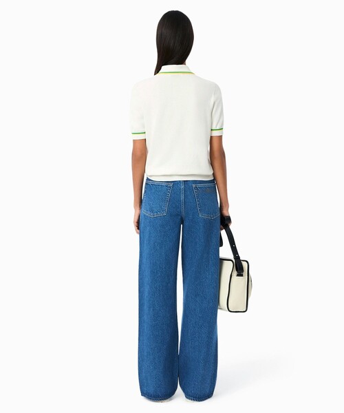 LACOSTE(ラコステ)の「イージーワイドストレートデニムパンツ(デニムパンツ・レディース・ブルー/グリーン/ブラック・40/38/36/34)」の5枚目の写真