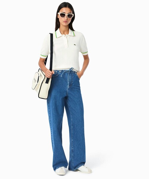 LACOSTE(ラコステ)の「イージーワイドストレートデニムパンツ(デニムパンツ・レディース・ブルー/グリーン/ブラック・40/38/36/34)」の9枚目の写真