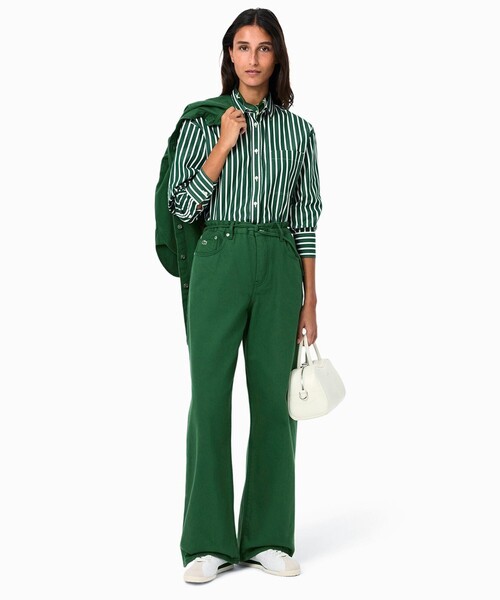 LACOSTE(ラコステ)の「イージーワイドストレートデニムパンツ(デニムパンツ・レディース・ブルー/グリーン/ブラック・40/38/36/34)」の16枚目の写真