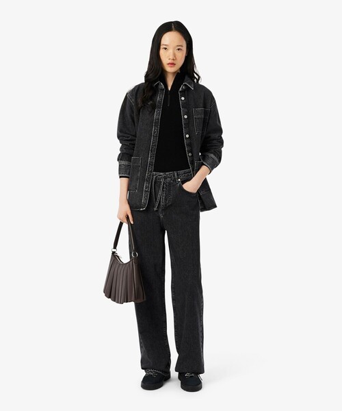 LACOSTE(ラコステ)の「イージーワイドストレートデニムパンツ(デニムパンツ・レディース・ブルー/グリーン/ブラック・40/38/36/34)」の17枚目の写真