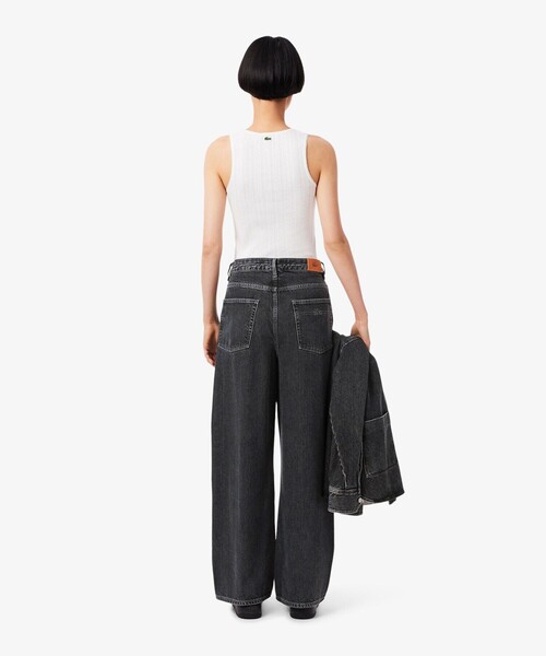 LACOSTE(ラコステ)の「イージーワイドストレートデニムパンツ(デニムパンツ・レディース・ブルー/グリーン/ブラック・40/38/36/34)」の19枚目の写真