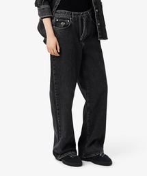 LACOSTE | イージーワイドストレートデニムパンツ(デニムパンツ)