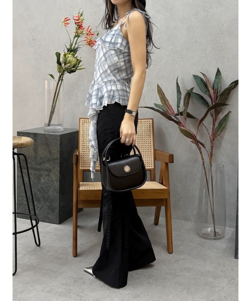 EVRIS（エヴリス）の「チェックシフォントップス（キャミソール・レディース・イエロー/ピンク/ブルー・FREE）」の22枚目の写真