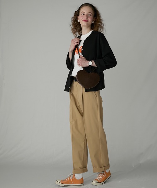 BONLECILL Marche(ボンルシールマルシェ)の「【BONLECILL Marche】ハートショルダーバッグ/ポシェット(ショルダーバッグ・レディース・チャコールグレー/ブラウン/キャメル・FREE)」の15枚目の写真