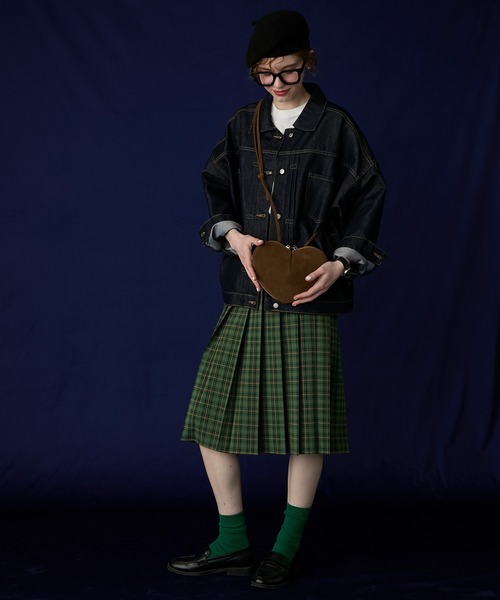 BONLECILL Marche(ボンルシールマルシェ)の「【BONLECILL Marche】ハートショルダーバッグ/ポシェット(ショルダーバッグ・レディース・チャコールグレー/ブラウン/キャメル・FREE)」の21枚目の写真