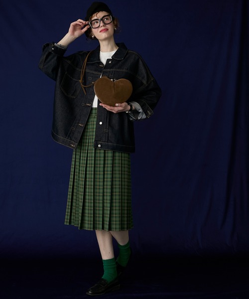 BONLECILL Marche(ボンルシールマルシェ)の「【BONLECILL Marche】ハートショルダーバッグ/ポシェット(ショルダーバッグ・レディース・チャコールグレー/ブラウン/キャメル・FREE)」の22枚目の写真