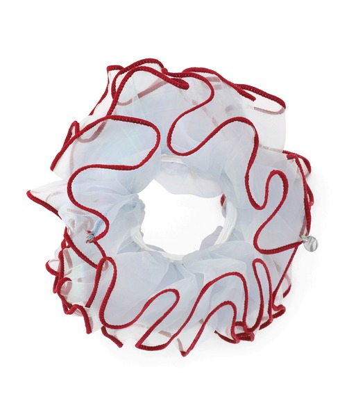 ANEMONE（アネモネ）の「バイカラーオーガンジーシュシュ（シュシュ・レディース・ブラウン/ピンク/ブルー・FREE）」の4枚目の写真