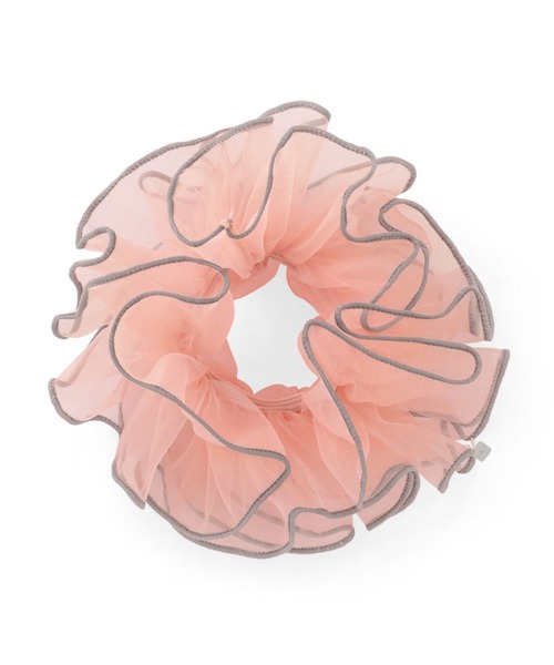 ANEMONE（アネモネ）の「バイカラーオーガンジーシュシュ（シュシュ・レディース・ブラウン/ピンク/ブルー・FREE）」の6枚目の写真