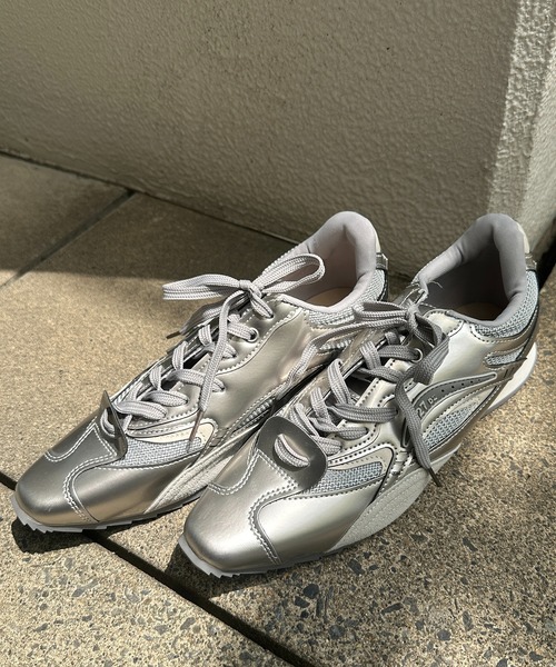 Teem Store（チームストア）の「【軽量】ポインテッドメタリックスニーカー（スニーカー・レディース・シルバー・S/M/L）」の13枚目の写真