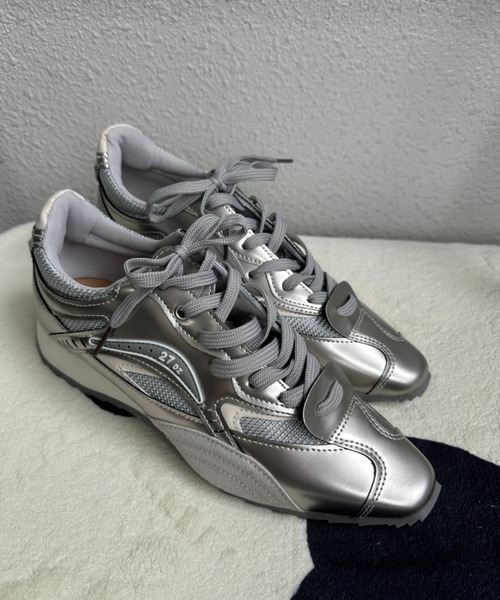 Teem Store（チームストア）の「【軽量】ポインテッドメタリックスニーカー（スニーカー・レディース・シルバー・S/M/L）」の16枚目の写真