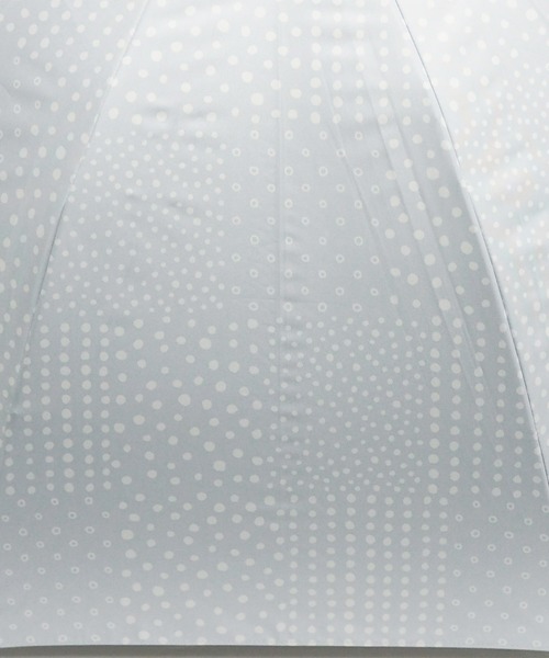 macocca(マコッカ)の「完全遮光 UVカット100% 日傘 晴雨兼用 ジャンプ傘 デザインシリーズ 北欧ドット柄(長傘・レディース・サックスブルー/オフホワイト/ブルー・FREE)」の8枚目の写真