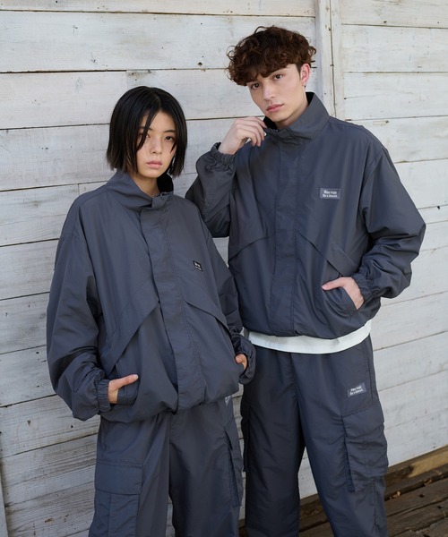 2WAY REVAESIBLE NYLON DRAWCORD SHORT BLOUSON／2way