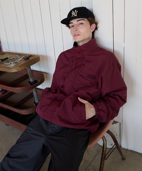 kutir（クティール）の「2WAY REVAESIBLE NYLON DRAWCORD SHORT BLOUSON／2wayリバーシブルナイロンドローコードショートブルゾン（ブルゾン・メンズ・ネイビー/ライトグレー/ブラック/グレイッシュベージュ/ブラック系/チャコールグレー/ボルドー/ブラウン・SMALL/MEDIUM/LARGE/X-LARGE）」の21枚目の写真