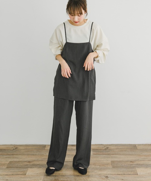 どんぐり　ICB　パンツ　セットアップ　ブラック　ストライプ　９/７ どんぐり様専用 ICB パンツ セットアップ ブラック ストライプ 9/7