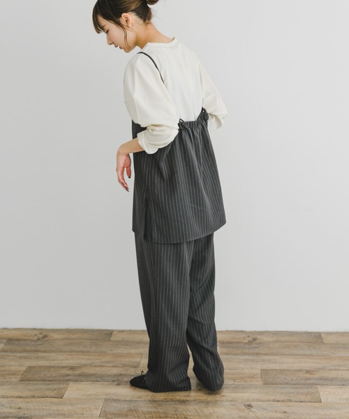 どんぐり　ICB　パンツ　セットアップ　ブラック　ストライプ　９/７ どんぐり様専用 ICB パンツ セットアップ ブラック ストライプ 9/7