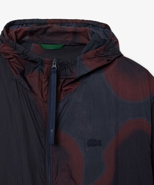 LACOSTE（ラコステ）の「撥水ライトウェイトリップストップフードジャケット（ナイロンジャケット・メンズ・ネイビー・46/48/50/52）」の19枚目の写真