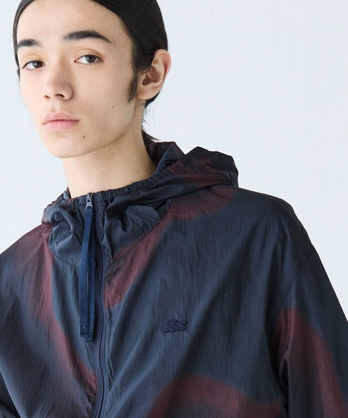 LACOSTE（ラコステ）の「撥水ライトウェイトリップストップフードジャケット（ナイロンジャケット・メンズ・ネイビー・46/48/50/52）」の10枚目の写真