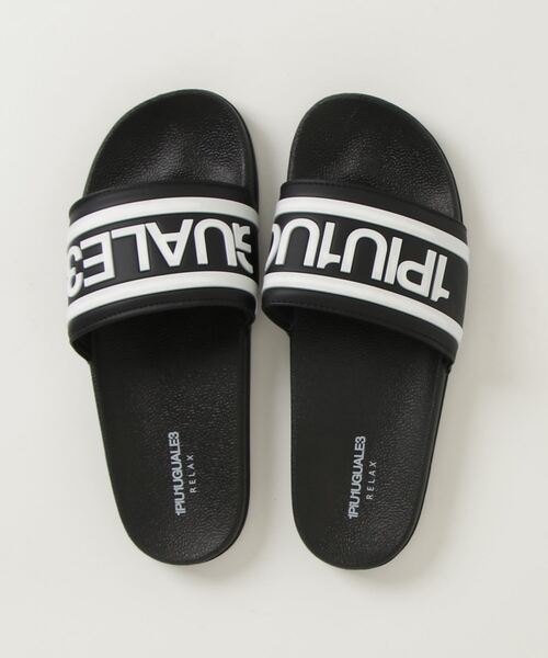 1piu1uguale3 RELAX（ウノピュウノウグァーレトレリラックス）の「【1PIU1UGUALE3 RELAX】LINE LOGO サンダル 通年（ウノ ピゥ ウノ ウグァーレ トレ）（サンダル・メンズ・ブラック/ホワイト・28cm/27cm）」の5枚目の写真